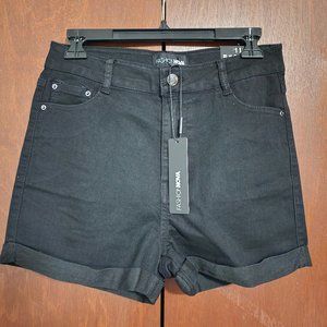 Fashion Nova Denim Shorts Black